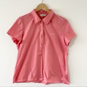 Clover By Bobby Jones Salmon Color Polo T Shirt M